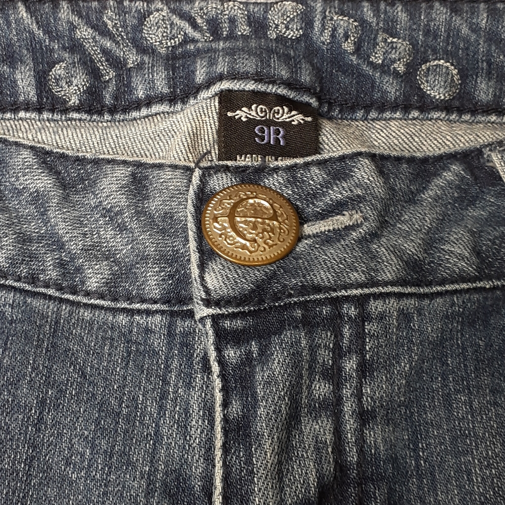 Ellemenno Snap Back Pocket 9R Blue Jeans - Picture 15 of 16
